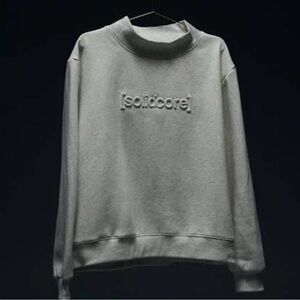 Solidcore Light Gray Mockneck - Small